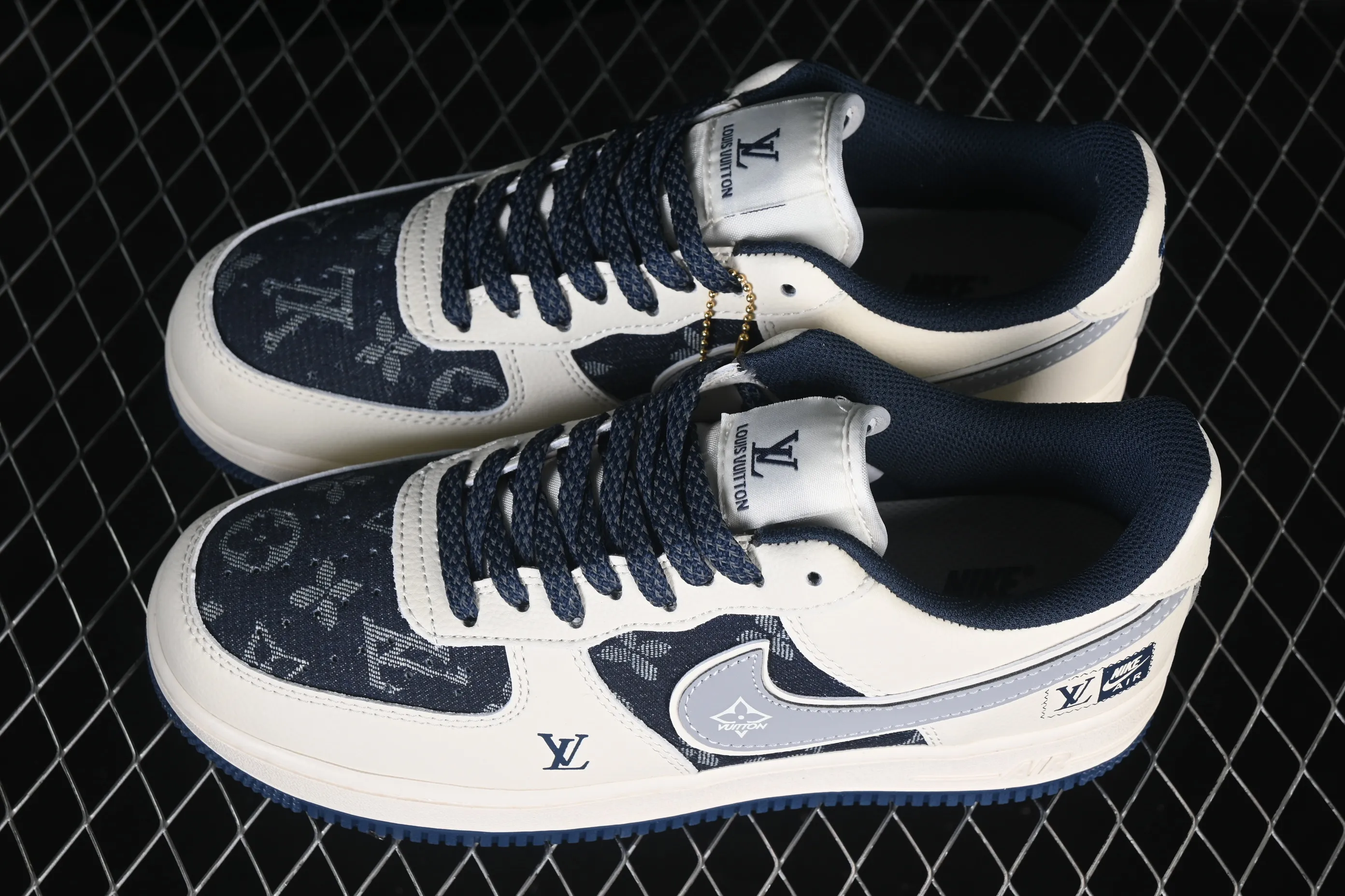 All categories Nk Air Force 1 Air Force series Nk Air Force 1 Low Air Force low-top Nike Air Force 1'07 Low LV joint beige denim Air Force 1 low-top casual sneakers XY2025-006